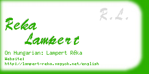 reka lampert business card